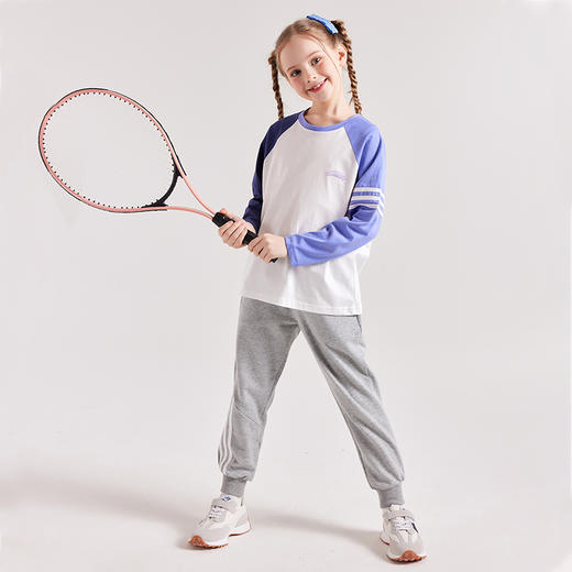 龙之涵 字母印花亲子卫衣 三条杠亲子运动裤 婴幼儿A类标准 商品图11