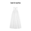 [断码]lostinecho设计师品牌显瘦褶皱宽松夏日度假背带衬衫连衣小白裙女 商品缩略图4