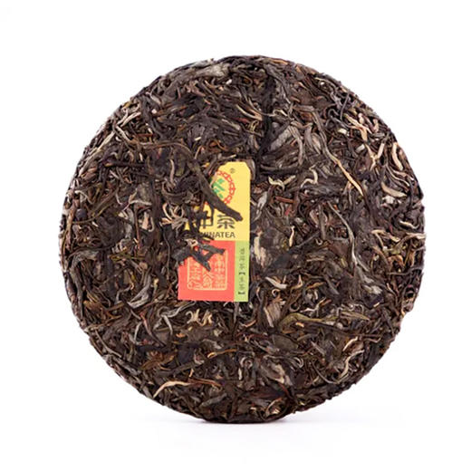 中粮-中茶 2021年辛丑年生肖纪念牛转乾坤牛饼普洱茶生茶 357g/饼/云南干仓直发 商品图2