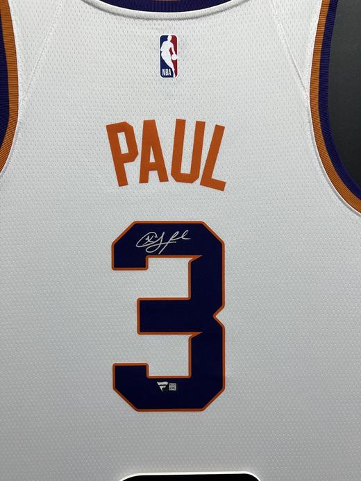 收藏系列 保罗 太阳队3号白色 亲笔签名球衣 FA 商品图2