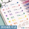 「12支装！6色可选」得力33160彩色中性笔 学生刷题记号签字笔 手账笔可爱笔芯水笔 商品缩略图1