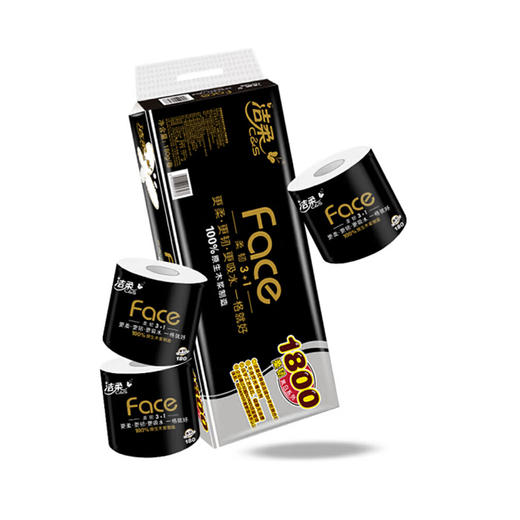 洁柔卫生纸10卷（白.黑）180g*10卷 商品图0