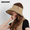 卡蒙亲子款防紫外线大檐遮脸护颈空顶太阳帽女扎马尾沙滩折叠遮阳防晒帽KM-6058 商品缩略图9