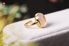 【冰夏】南红冰红戒指   镶嵌：18K 金镶 商品缩略图1