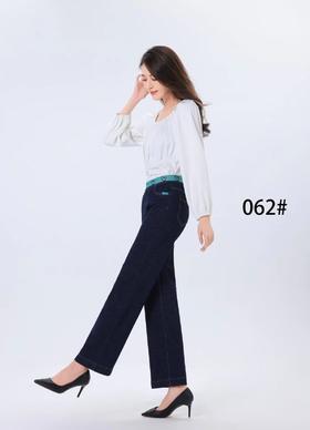 女牛仔蓝长裤062