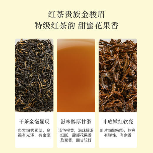 【99元任选2罐】八马茶叶丨 武夷特级金骏眉红茶百福1号罐红茶自饮装60g 商品图2