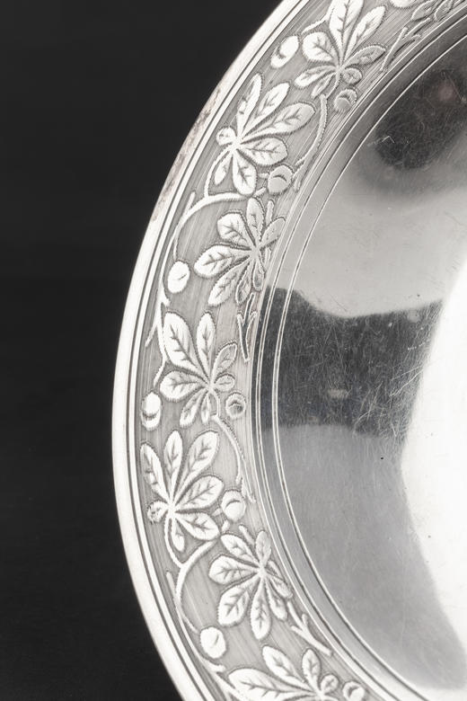 独角鹿西洋古董19世纪末20世纪初法国出品路易十六风格纯银咖啡杯碟茶杯碟套装 商品图6