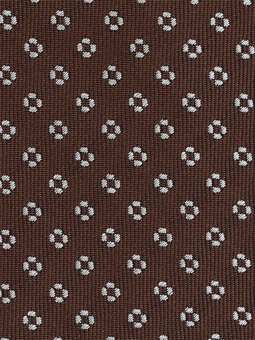 callisto咖啡色全桑蚕丝领带 SSCTE002C 商品图3