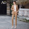双排扣西装正装套装高端卡其色美业工作服 商品缩略图1