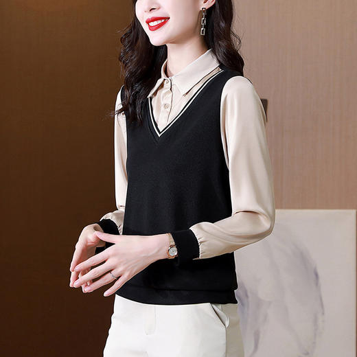 假两件衬衫春季新款中老年妈妈装QB-HGH6933 商品图6