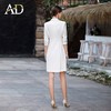 AD时尚气质连衣裙女白色通勤七分袖西装裙正式场合职业装上班套裙 商品缩略图4