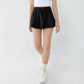 跃牌【活力缤纷】系列瑜伽裙宽松透气跑步短裙防走光假两件运动泳衣BF1013