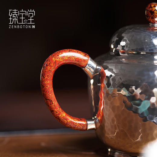 臻宝堂-小宫灯（锦绣）银壶（130ml）样品 商品图3