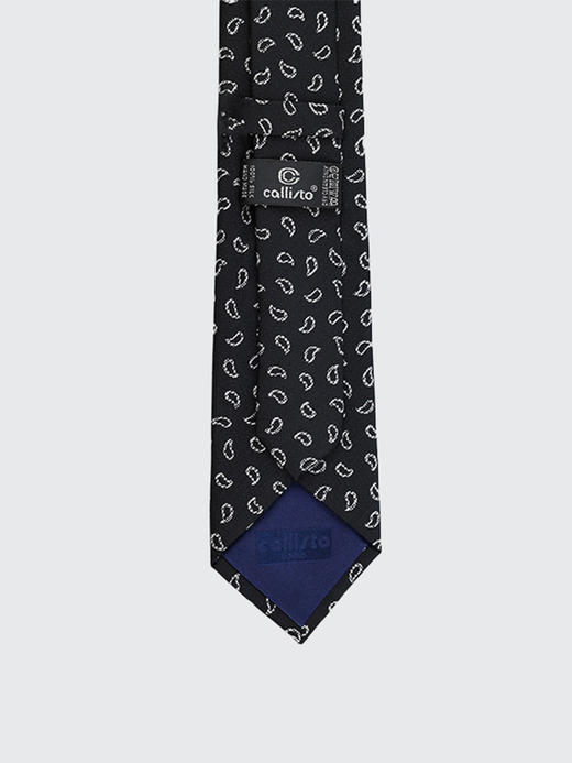 callisto黑色全桑蚕丝领带 SSCTE010C 商品图2