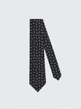 callisto黑色全桑蚕丝领带 SSCTE010C