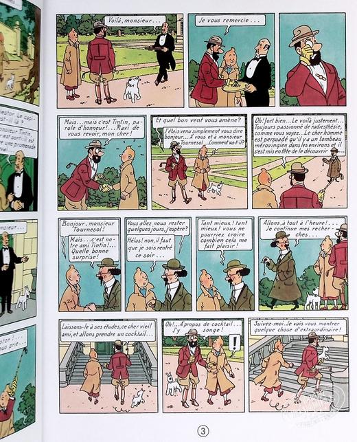 【中商原版】丁丁历险记13 七个水晶球 法文原版 Les aventures de Tintin Vol 13 Les 7 boules de cristal Herge 商品图5