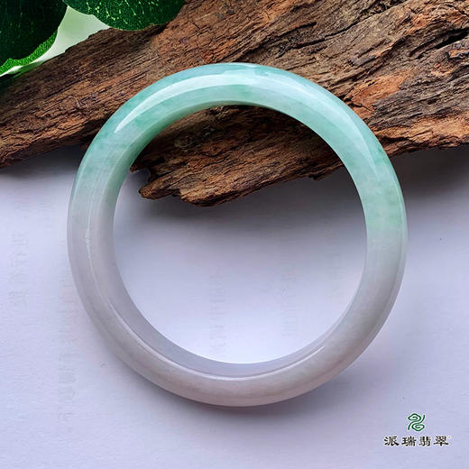 派瑞翡翠 翡翠手镯 糯种 飘花 商品图1