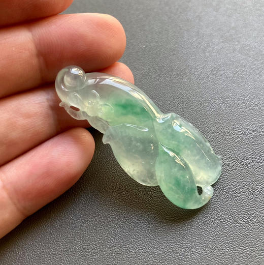 冰种飘阳绿翡翠玉兰花 商品图7