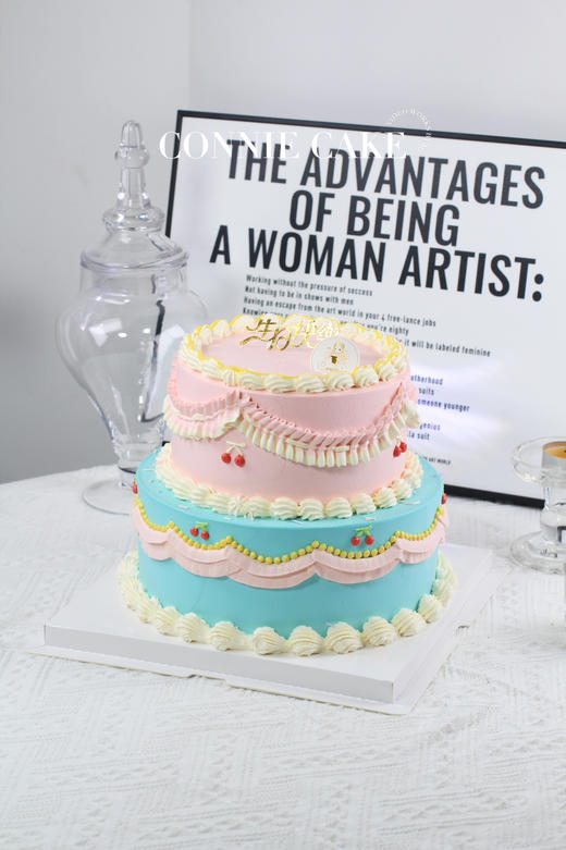 【1424】复古蓝粉撞色 商品图1