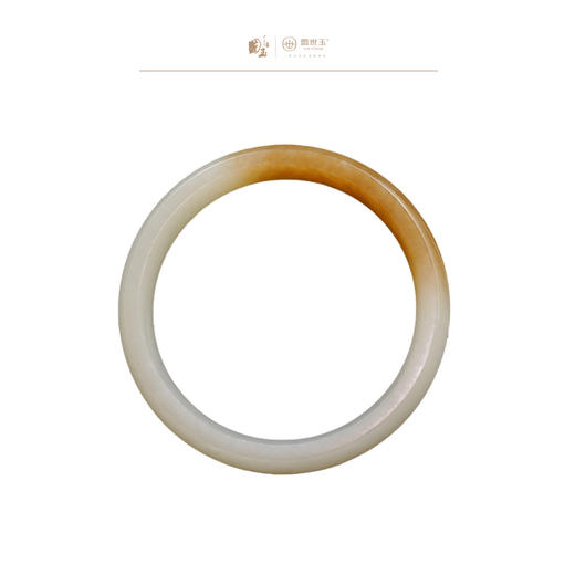 新疆国玉盟世玉和田玉糖羊脂玉手镯59圈口【带证书·顺丰物流】 商品图0