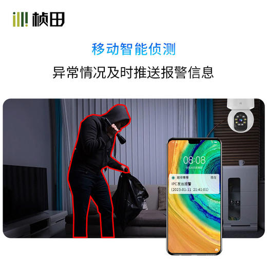 桢田200万家用远程360度wifi摇头机 DH7262-W4 商品图4