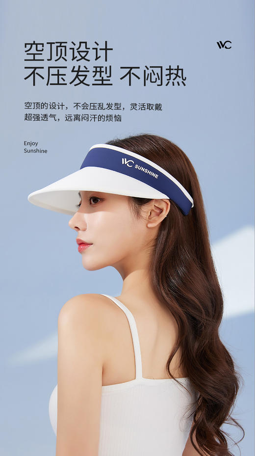 【品牌直发】VVC [VGM3S155]LIFE云氧防晒帽 加宽加大帽檐 防晒UPF50+ 商品图3