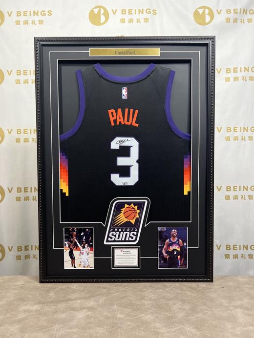 收藏系列 保罗 太阳队3号黑色 亲笔签名球衣 FA 商品图1