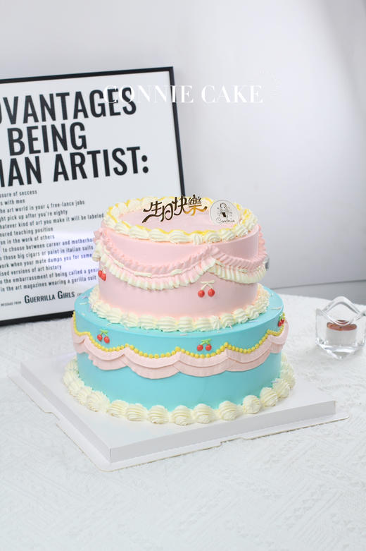 【1424】复古蓝粉撞色 商品图2