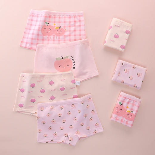 【云感绵柔 天生舒适】儿童内裤女纯棉小女孩四角女童新款全棉宝宝中大童不夹PP平角短裤 商品图10