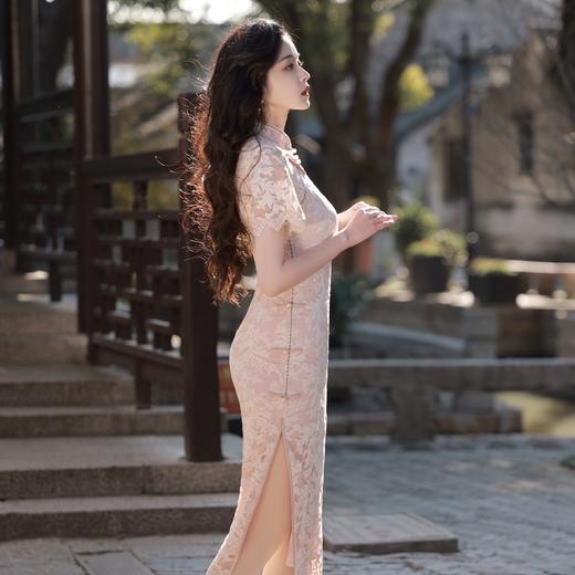 仙女系蕾丝旗袍连衣裙，复古优雅旗袍YG- 2019 商品图1