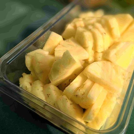 【鲜切长盒】海南·金钻凤梨·500g左右 商品图2