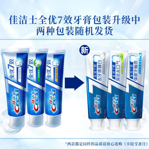 佳洁士（CREST）全优7效牙膏 强健牙釉质牙膏180g*2支 商品图1