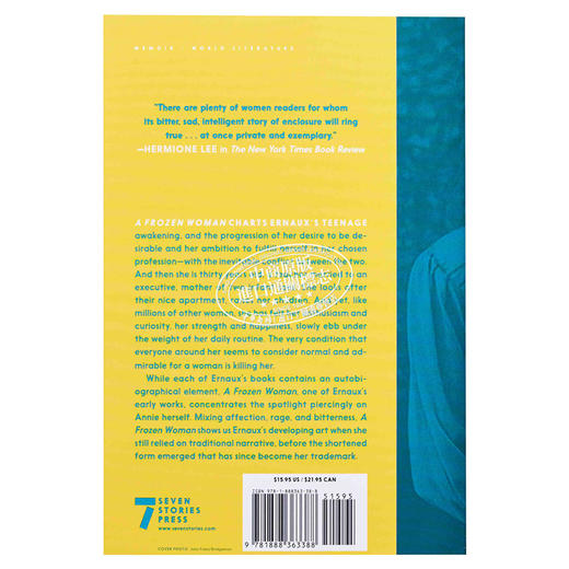 【中商原版】2022年诺贝尔文学奖得主 安妮 埃尔诺 冰冻的女人 A Frozen Woman 英文原版 ANNIE ERNAUX 商品图1