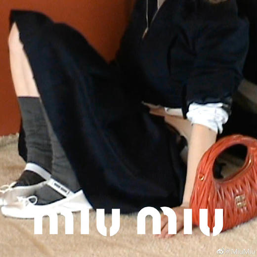 仙女的鞋！Miu缎面芭蕾平底鞋 意产原皮纯手工整体套楦成型 百搭减龄绝美 商品图4