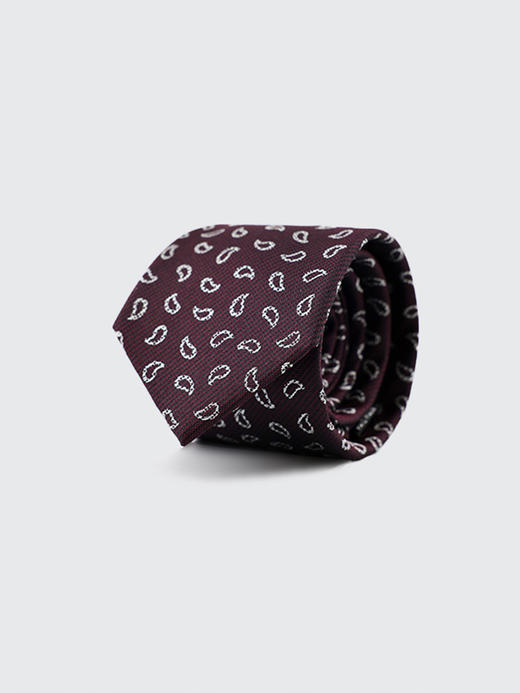 callisto枚红色全桑蚕丝领带 SSCTE009C 商品图1