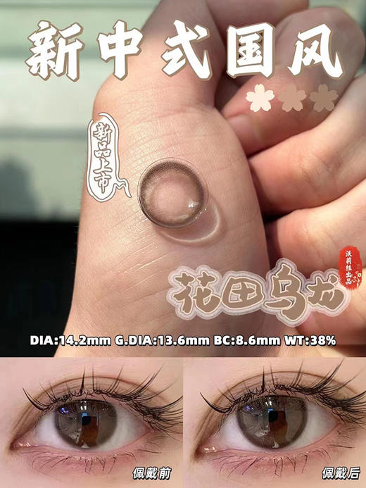 woolilens 半年抛美瞳  花田乌龙 直径14.2mm着色13.6mm 商品图2