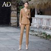 双排扣西装正装套装高端卡其色美业工作服 商品缩略图0