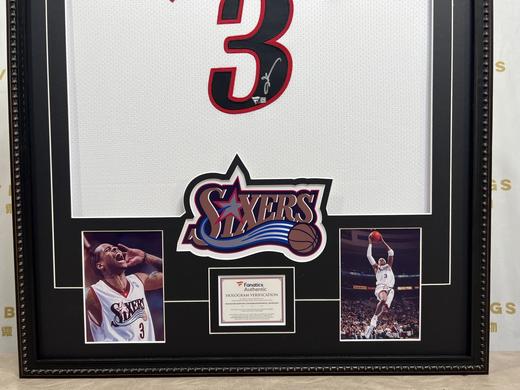 收藏系列 艾弗森 76人队3号白色 亲笔签名球衣 商品图3