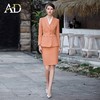 洋气橙色西装套装女士高端主持人正装套裙时尚两件套职业装收腰 商品缩略图0