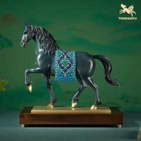 铜师傅《安达卢西亚马》办公室铜马摆件 家居装饰品 搬家开业礼物