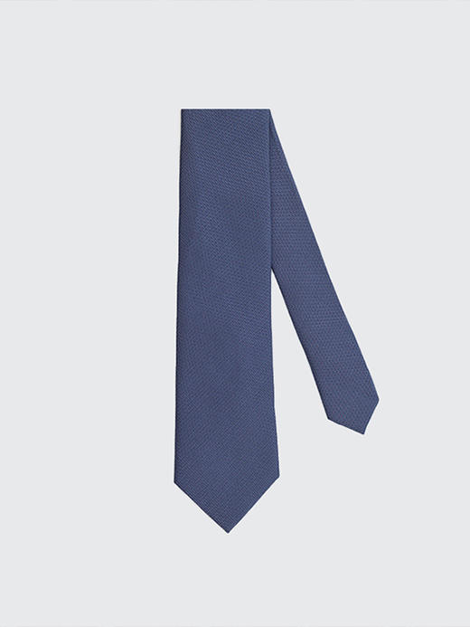 callisto蓝色全桑蚕丝领带 SSCTE003C 商品图0