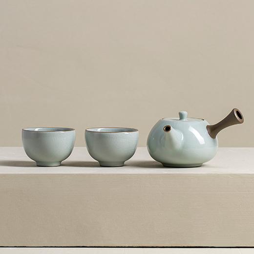 东土青瓷中式高档茶具套装乔迁礼品汝窑陶瓷送长辈茶具礼盒 商品图1