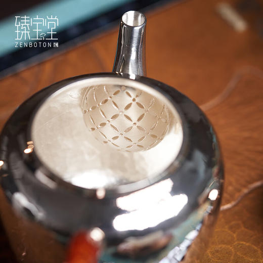 臻宝堂-小宫灯（锦绣）银壶（130ml）样品 商品图2
