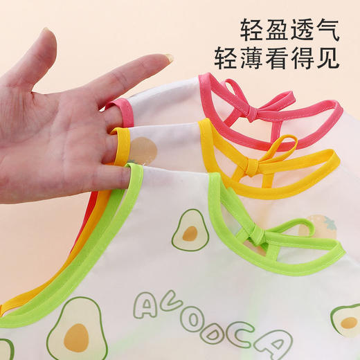 【选对衣服 拒绝污渍】罩衣儿童宝宝吃饭防水防脏女孩围裙无袖反穿衣夏季男婴儿围兜饭兜 商品图3