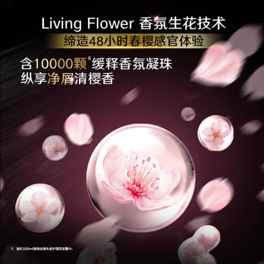 清扬清樱花露香型洗发水500g*2(赠送一瓶力士/多芬护发素随机发货) 商品图3