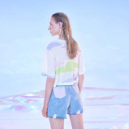 手绣字母针织短袖 商品图3