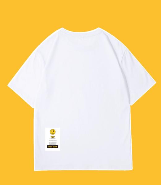 「黑白两色！男女同款」Drew笑脸短袖T恤 house高街夏款欧美潮贾斯丁比伯男宽松上衣#异业福利 商品图3