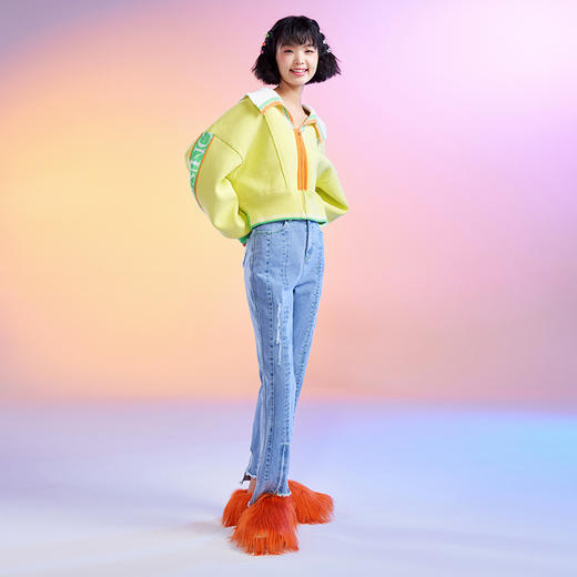 直筒牛仔长裤 商品图1