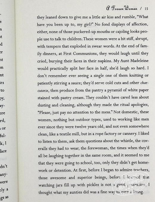 【中商原版】2022年诺贝尔文学奖得主 安妮 埃尔诺 冰冻的女人 A Frozen Woman 英文原版 ANNIE ERNAUX 商品图7