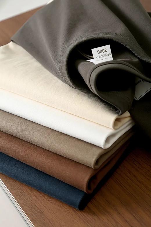 美式300g重磅~ 三本针 纯棉短袖T恤 商品图1